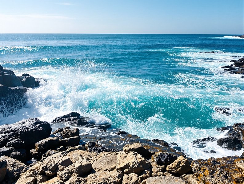 海边的风与白浪 - 模特写真高清写真